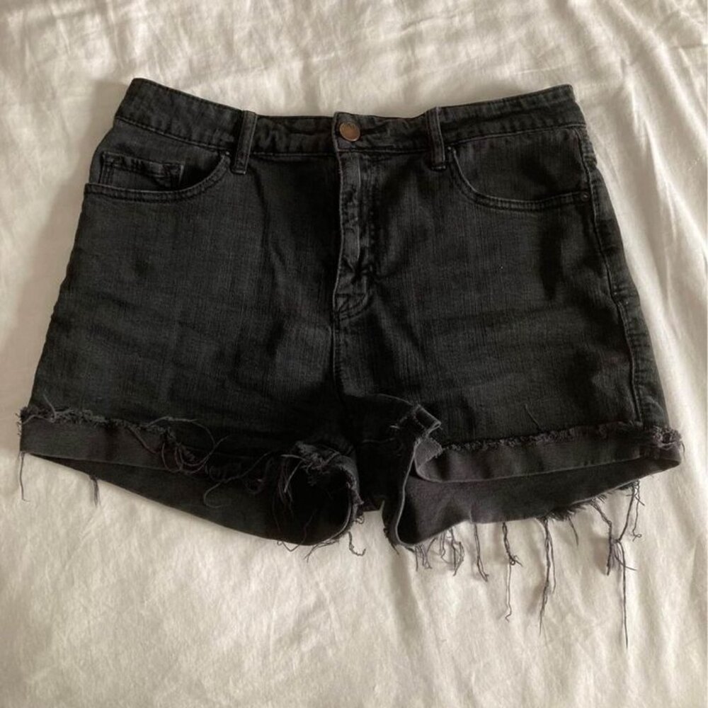BDG Black High Rise Jean Shorts